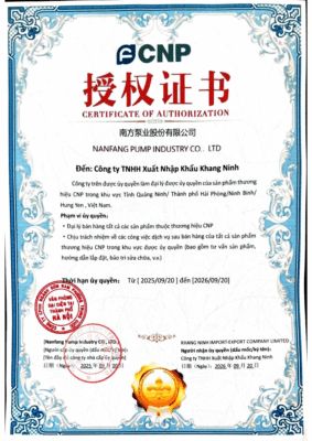 Giấy chứng nhận nhà phân phối CNP